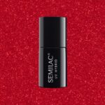 Semilac ημιμόνιμο βερνίκι glitter red 025