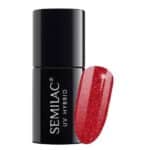 Semilac ημιμόνιμο βερνίκι glitter red 025 7ml