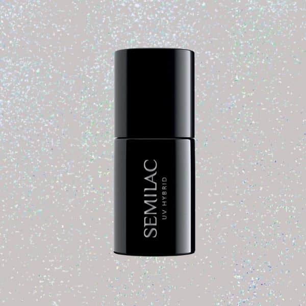 Semilac 338 Ημιμόνιμο βερνίκι Cozy Gray Shimmer 7ml